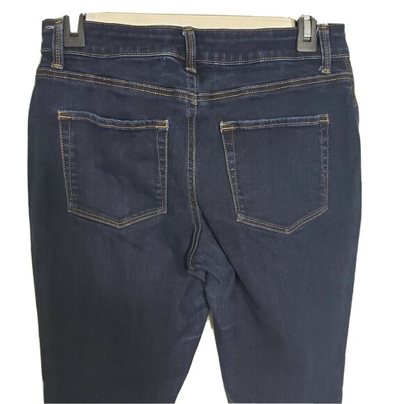 Maurices Womens Jeans Size Medium Reg Blue High Rise Stretch Dark Wash Skinny - Picture 5 of 10